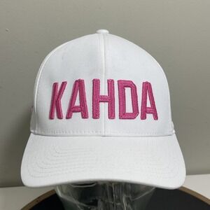 G FORE Hat Cap Women OS Snapback  White Pink Kahda Golfcore Flexfit Embroidered